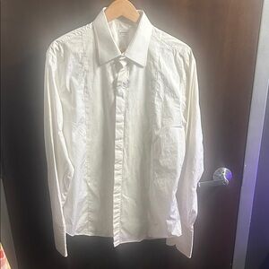 Armani Collezioni Elegant White Dress Shirt